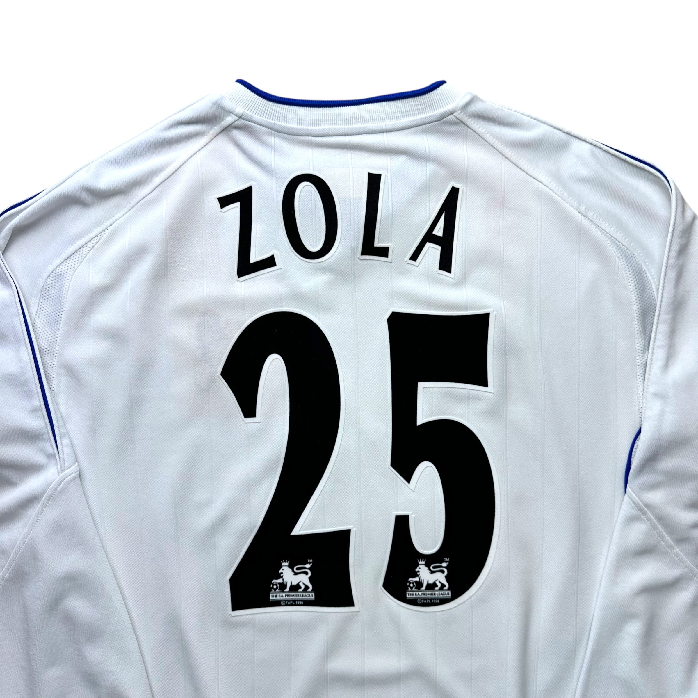 Chelsea 2001-03 Away L/S Shirt (L) Zola #25